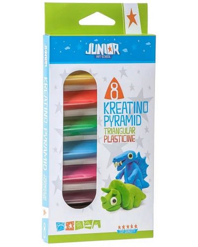 Πλαστελίνη Junior - 8 χρώματα , 200 g - 1