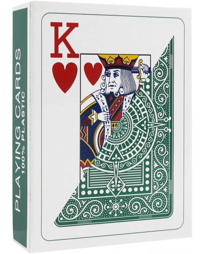 Πλαστικές κάρτες πόκερ Texas Poker - σκούρο πράσινη πλάτη - 2