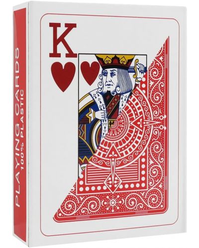 Πλαστικές κάρτες πόκερ Texas Poker - κόκκινη πλάτη - 2