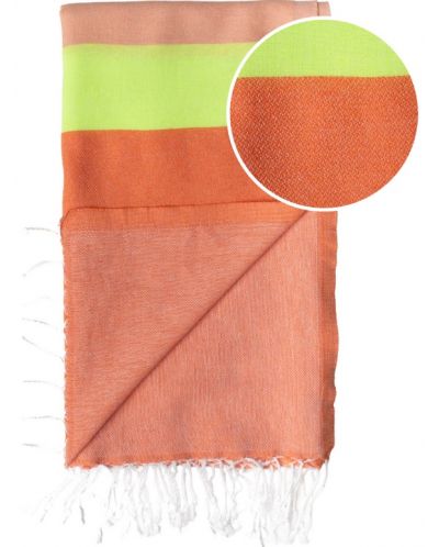 Πετσέτα θαλάσσης σε κουτί Hello Towels - Neon, 100 х 180 cm,100% βαμβάκι, πορτοκαλο-πράσινο - 2