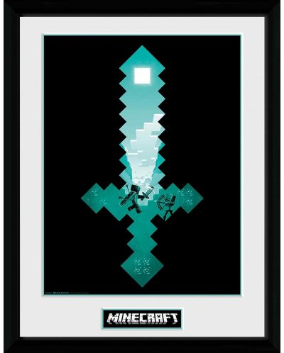 Αφίσα με κορνίζα  GB eye Games: Minecraft - Diamond Sword - 1