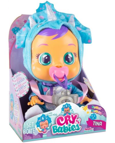 Κούκλα που κλαίει IMC Toys Cry Babies - Τίνα, δεινόσαυρος - 1