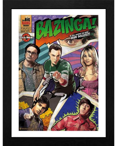 Αφίσα με κορνίζα GB eye Television: The Big Bang Theory - Bazinga - 1