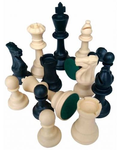 Πλαστικά πιόνια σκακιού με τσόχα Manopoulos, 95 mm - 1