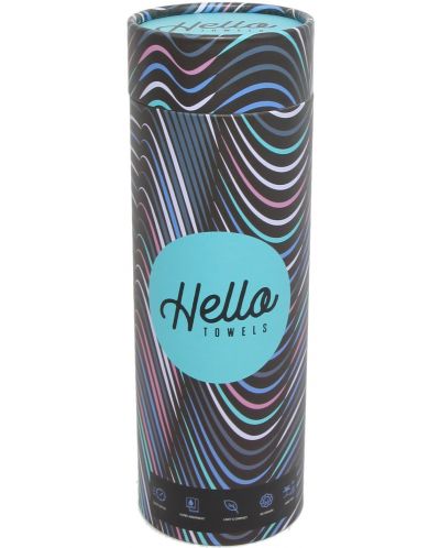 Πετσέτα θαλάσσης σε κουτί Hello Towels - New Collection, 100 х 180 cm, 100% βαμβάκι, μπλε-γκρι - 4