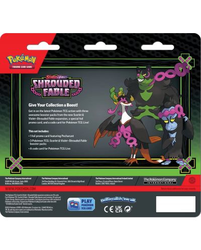 Pokemon TCG: Scarlet & Violet 6.5 Shrouded Fable 3 Pack Blister - 2