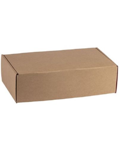 Κουτί δώρου  Giftpack - 33 x 18.5 x 9.5 cm, κραφτ και γκρι - 1