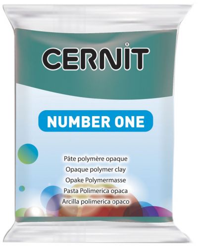 Πολυμερικός Πηλός Cernit №1 - Πράσινο πεύκο, 56 g - 1