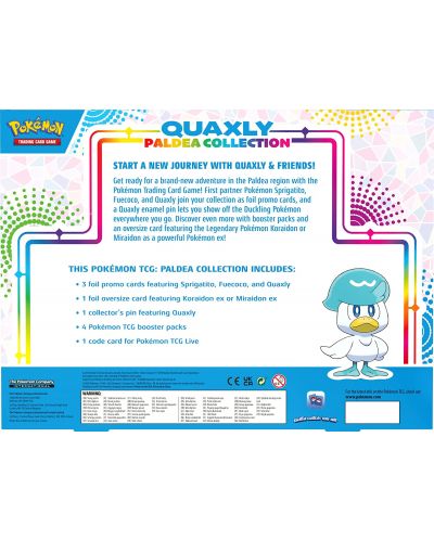 Pokemon TCG: Paldea Pin Box - Quaxly - 2