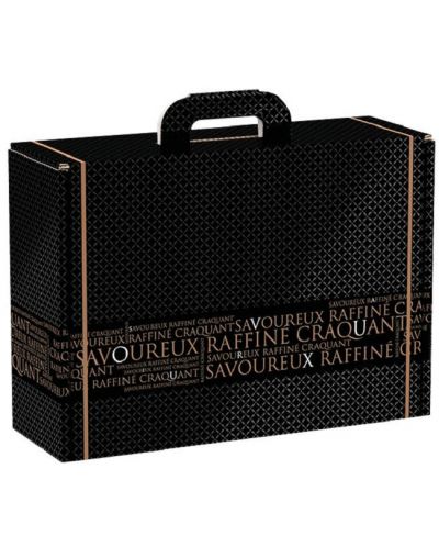 Κουτί δώρου Giftpack Savoureux - 34.2 x 25 x 11.5 cm,μαύρο και χρυσό - 1