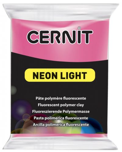 Πολυμερικός Πηλός Cernit Neon Light - Κυκλάμινο, 56 g - 1