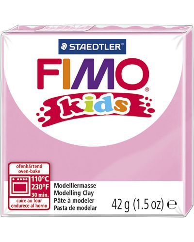 Πολυμερικός πηλός Staedtler Fimo Kids -ανοιχτό ροζ  - 1