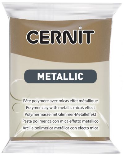 Πολυμερικός Πηλός Cernit Metallic - Αντίκα Χάλκινο, 56 g - 1