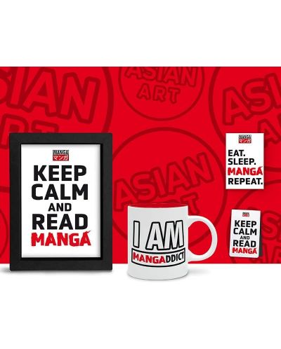 Σετ δώρου  The Good Gift Humor: Adult - Keep Calm and Read Manga - 2