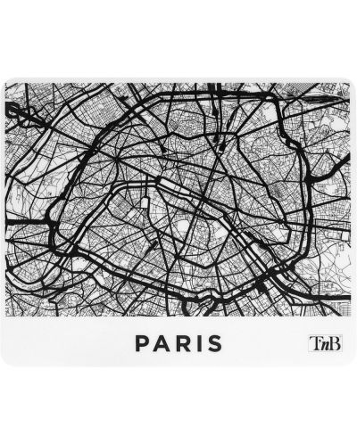 Pad για ποντίκι T'nB - Paris, S,  μαλακό, μαύρο/λευκό - 1