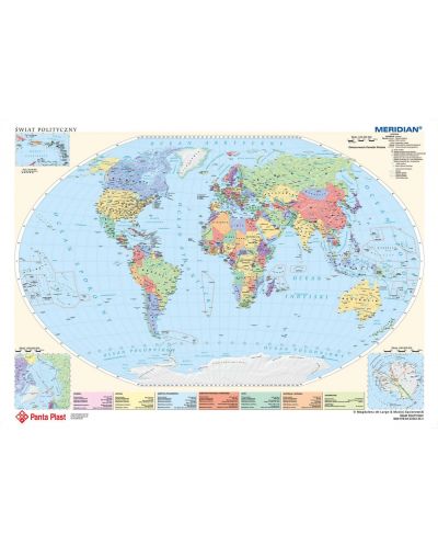 Χαλάκι γραφείου Panta Plast - Με πολιτικούς χάρτες του Κόσμου και της Ευρώπης - 1