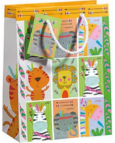 Σακούλα δώρου Zoewie  - Animal Zoo,  17 x 9 x 22.5 cm - 1