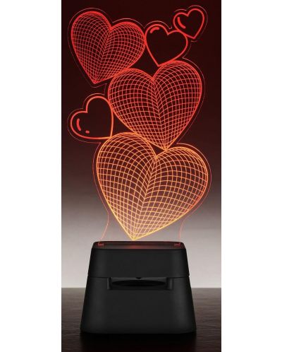 Φορητό ηχείο Cellularline - LED Lights Hearts, μαύρο - 2