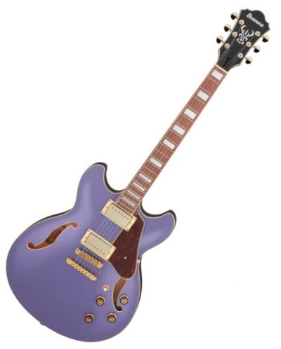 Ημιακουστική κιθάρα Ibanez - AS73G, Metallic Purple Flat - 1