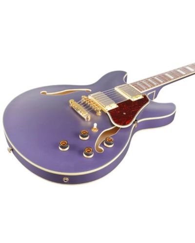 Ημιακουστική κιθάρα Ibanez - AS73G, Metallic Purple Flat - 3