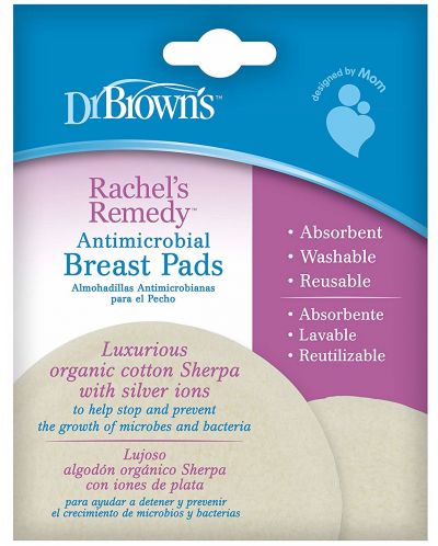Επαναχρησιμοποιούμενα επιθέματα στήθους Dr. Brown's - Από οργανικό βαμβάκι - 3