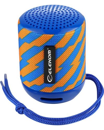 Φορητό ηχείο Elekom - EK-129 HS, μπλε/πορτοκαλί - 1