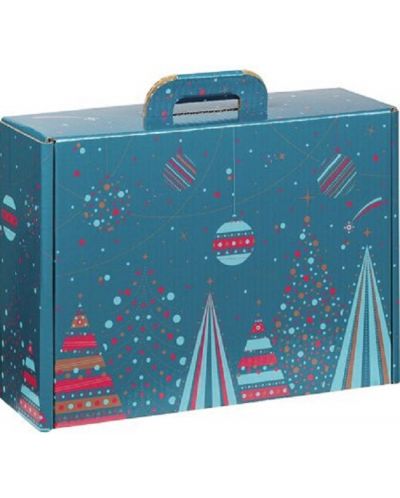 Κουτί δώρου Giftpack Bonnes Fêtes - Μπλε, 34.2 cm - 1