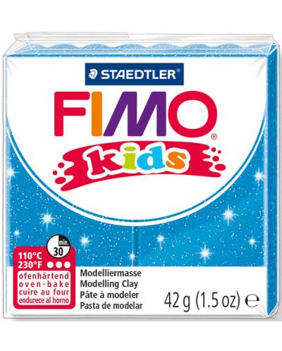 Πηλός πολυμερής Staedtler Fimo Kids -brilliant blue color - 1