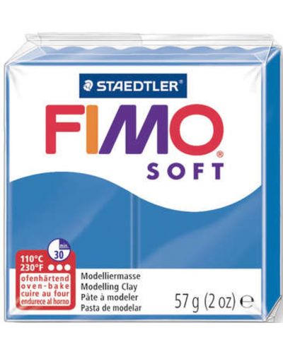 Πηλός πολυμερής Staedtler Fimo Soft - 57 g, μπλε - 1