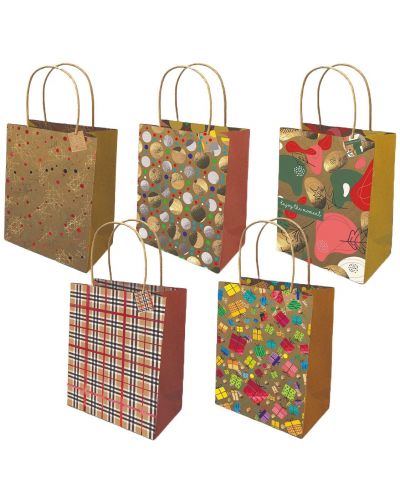 Τσάντα δώρου Mitama - 32 x 25,6 x 12,5 cm, με κάρτα, ποικιλία - 1