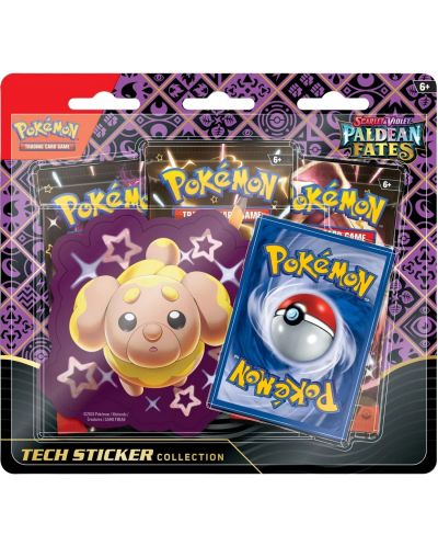 Pokemon TCG: Scarlet & Violet 4.5 Paldean Fates Tech Sticker Collection - Shiny Fidough - 1