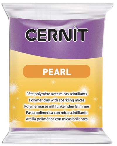 Πολυμερικός Πηλός Cernit Pearl - Μωβ, 56 g - 1