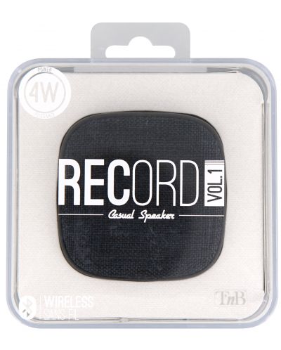 Φορητό ηχείο T'nB - Record Vol.1, μαύρο - 5