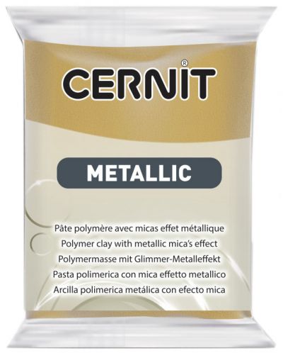 Πολυμερικός Πηλός Cernit Metallic - Rich gold, 56 g - 1