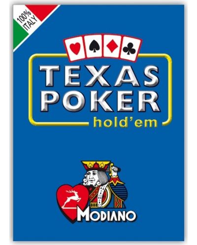 Κάρτες πόκερ Texas Hold’em Poker Modiano - μπλε πλάτη - 1