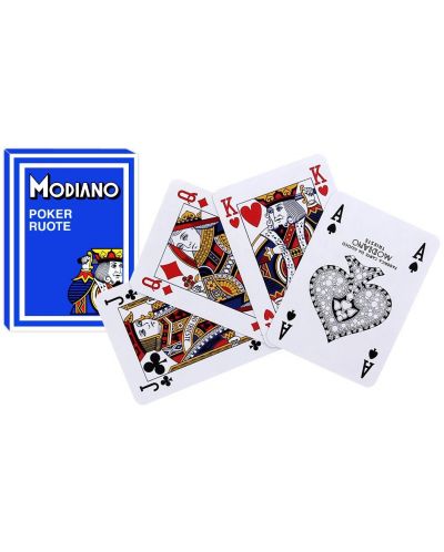 Κάρτες για  πόκερ Modiano Poker Route - μπλε πλάτη - 1