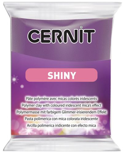 Πολυμερικός Πηλός Cernit Shiny - Μωβ, 56 g - 1