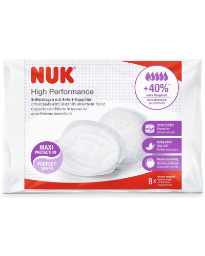 Επιθέματα για θηλάζουσες  Nuk High Performance,8 τεμάχια - 1