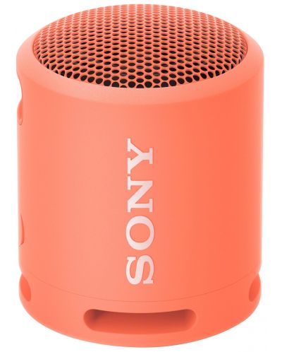 Φορητό ηχείο Sony - SRS-XB13, αδιάβροχο, πορτοκαλί - 1