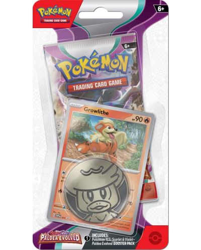 Pokemon TCG: Scarlet & Violet - Paldea Evolved Checklane Blister - Growlithe - 1