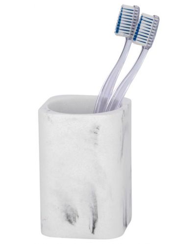 Θήκη για οδοντόβουρτσα Wenko - Desio, 7.7 х 11 х 7.6 cm, λευκό - 1