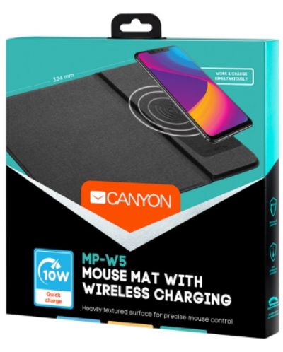 Gaming pad για ποντίκι Canyon - CNS-CMPW5, S, σκληρό, μαύρο - 3
