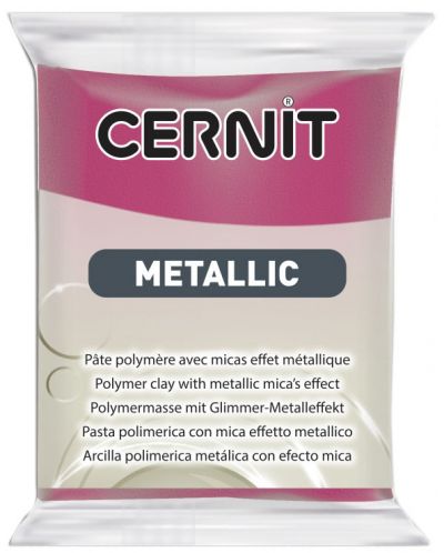 Πολυμερικός Πηλός Cernit Metallic - Magenta, 56 g - 1