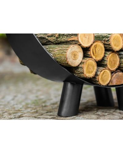 Βάση αποθήκευσης ξύλων Cook King - Mila, 70 х 44 cm, μαύρο - 4