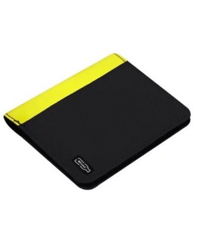 Πορτοφόλι I-Total RPET - Μαύρο/κίτρινο - 1