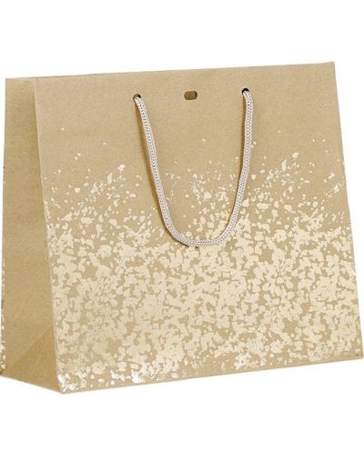 Τσάντα δώρου Giftpack - 25 x 10 x 22 cm, καφέ και χρυσό - 1