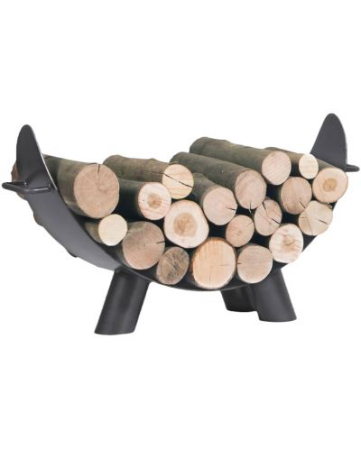 Βάση αποθήκευσης ξύλων Cook King - Mila, 70 х 44 cm, μαύρο - 1
