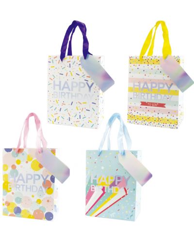 Τσάντα δώρου Spree - Birthday Pastel, 18 x 10 x 23 cm, ποικιλία - 1