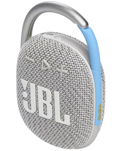 Φορητό ηχείο JBL - Clip 4 Eco, λευκό/ασημί - 2