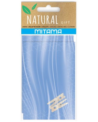 Ευχετήριες κάρτες Mitama Natural Gift - 2 τεμάχια, με φάκελο, ποικιλία - 4